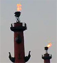 Ростральные колонны на стрелке Васильевского острова